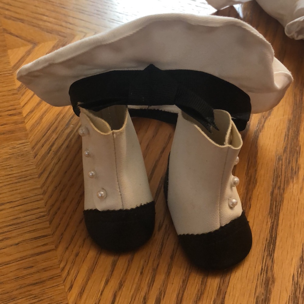 Pleasant Company Vintage American Girl Samanthas Middy Sailor Hat Button Boots - Picture 9 of 13